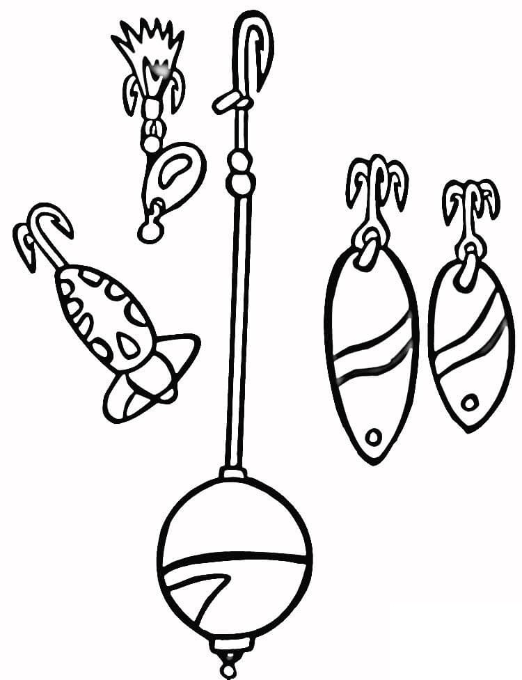 34 Creative Fishing Pole Coloring Pages Printable 8