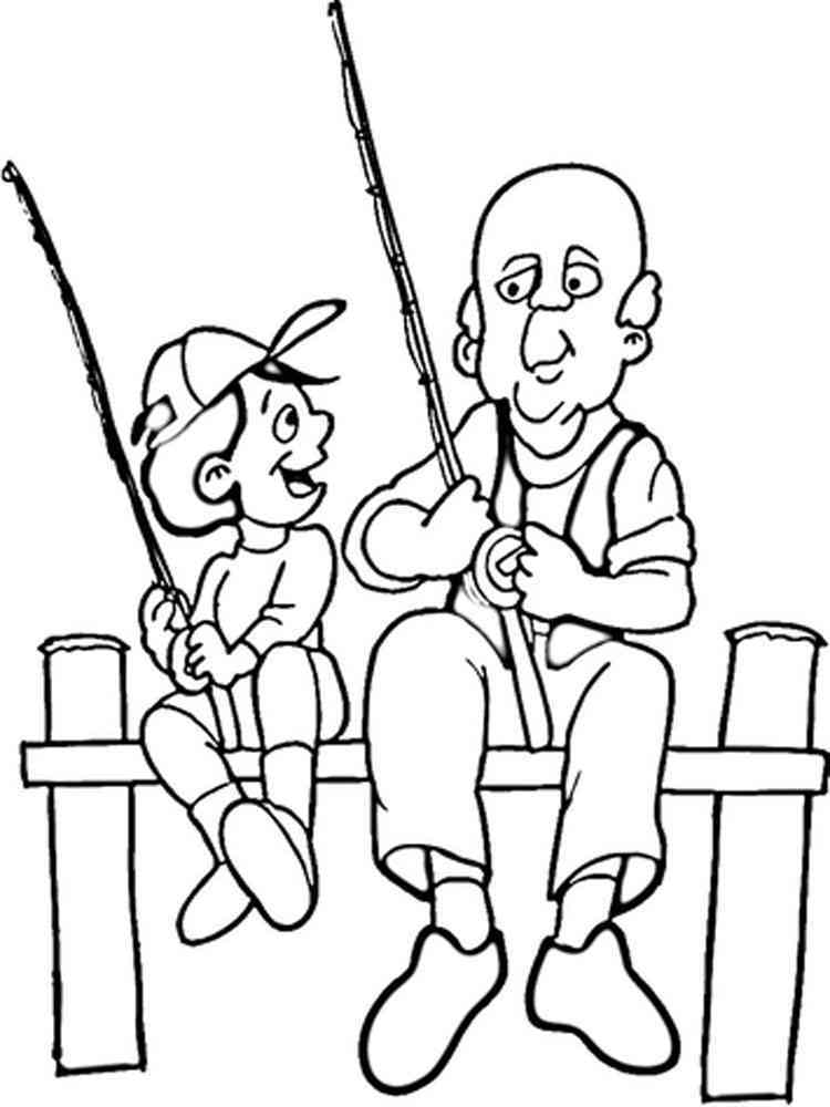 34 Creative Fishing Pole Coloring Pages Printable 9