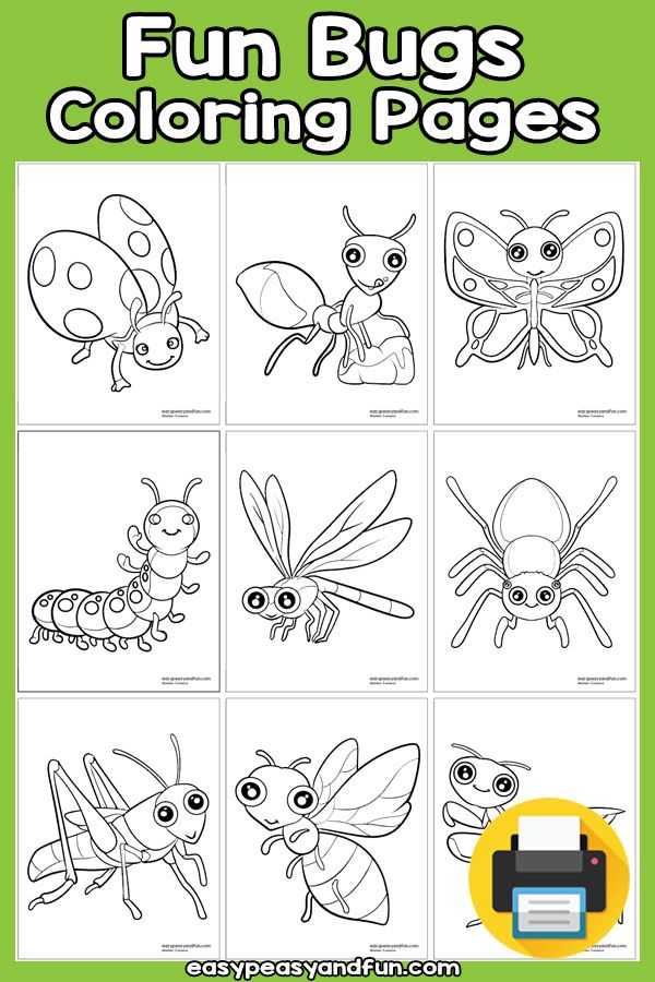 36 Creepy Bugs Coloring Pages Printable 14