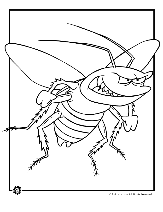 36 Creepy Bugs Coloring Pages Printable 30