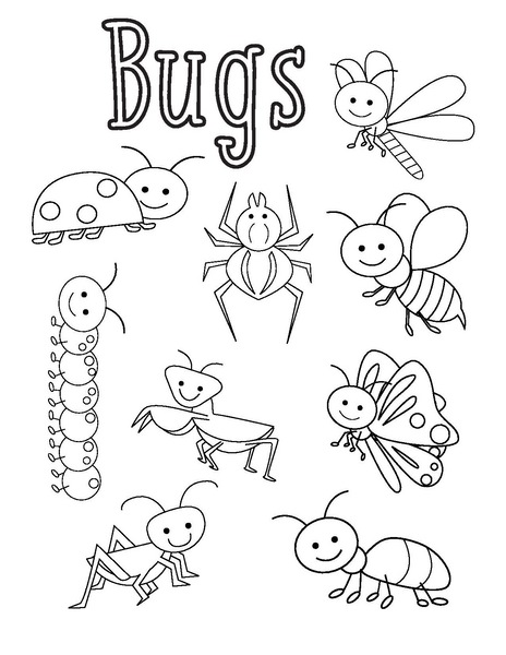 36 Creepy Bugs Coloring Pages Printable 5