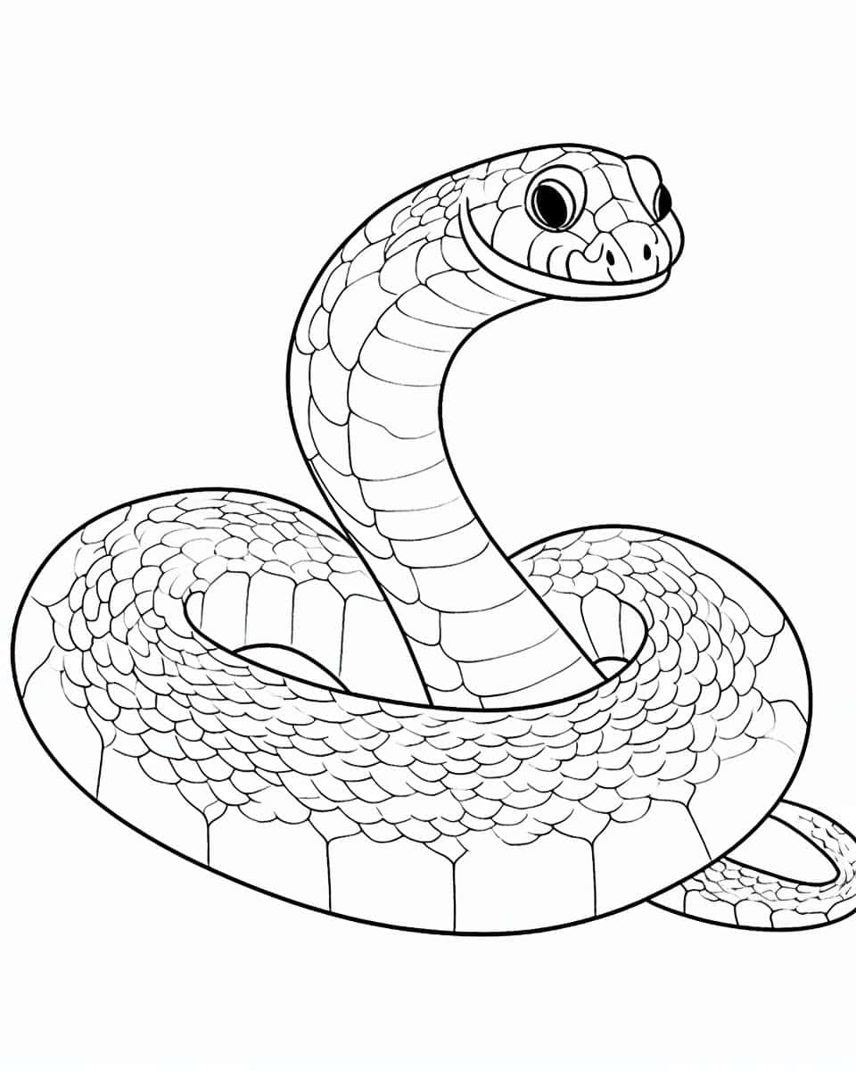 36 Interesting Snake Coloring Pages Printable 1