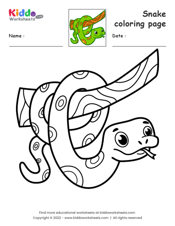 36 Interesting Snake Coloring Pages Printable 29