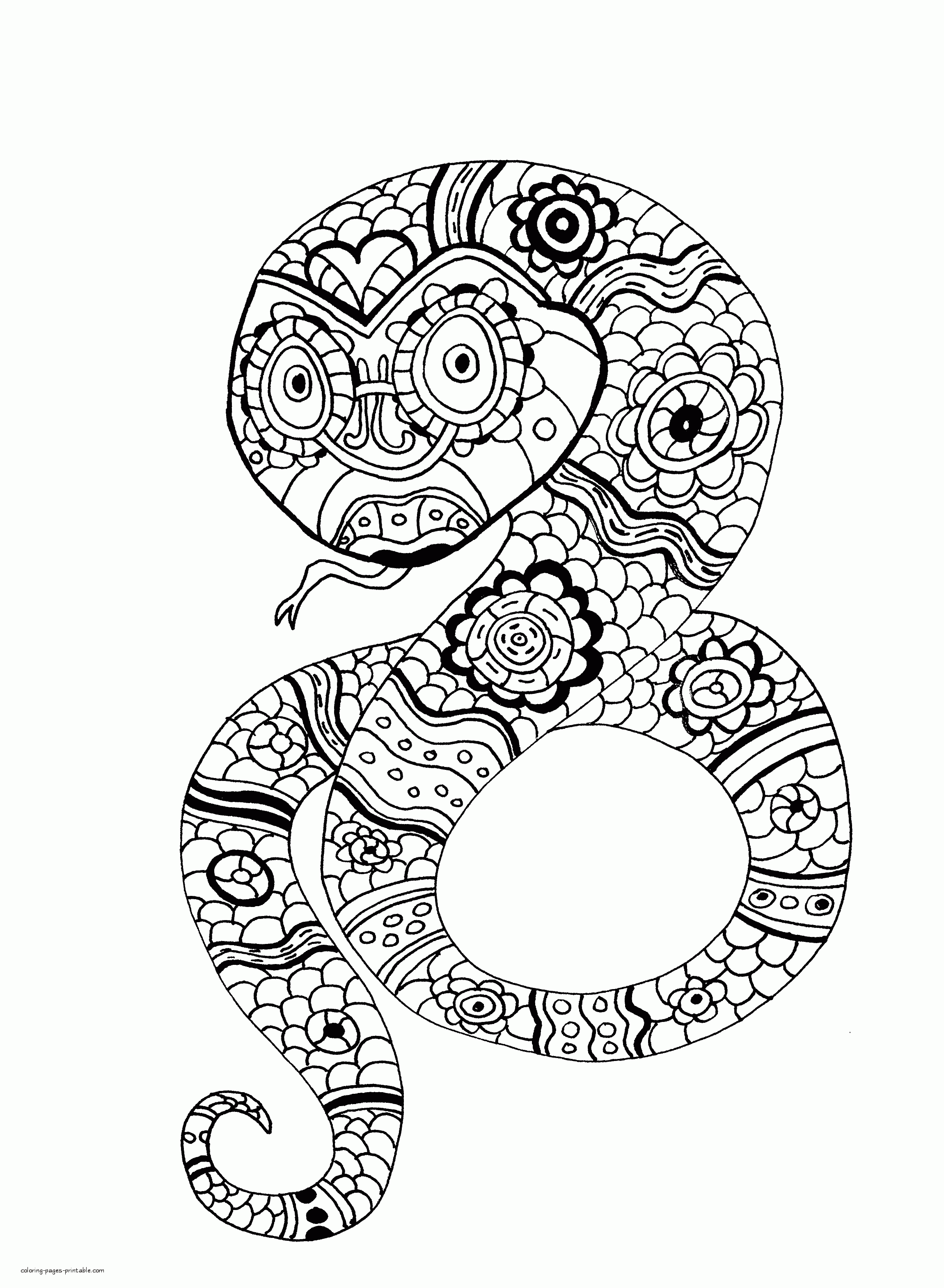 36 Interesting Snake Coloring Pages Printable 31