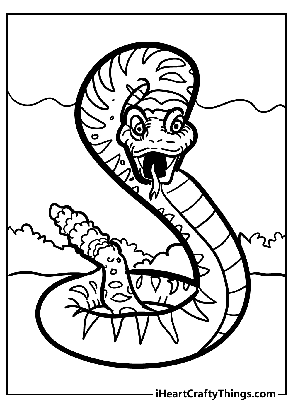 36 Interesting Snake Coloring Pages Printable 4