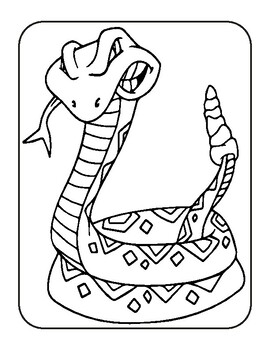 36 Interesting Snake Coloring Pages Printable 8