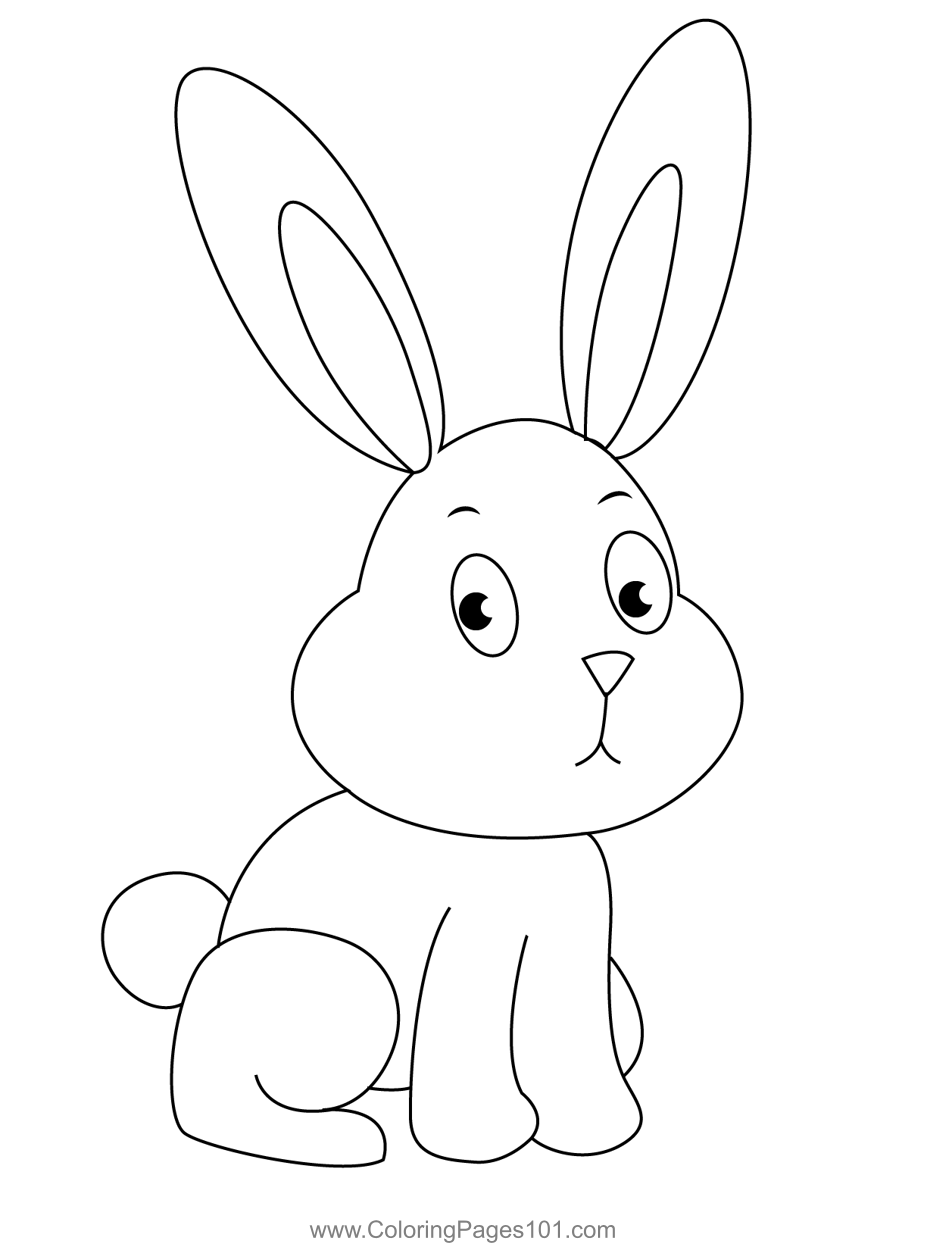 37 Adorable Rabbit Coloring Pages Printable 11