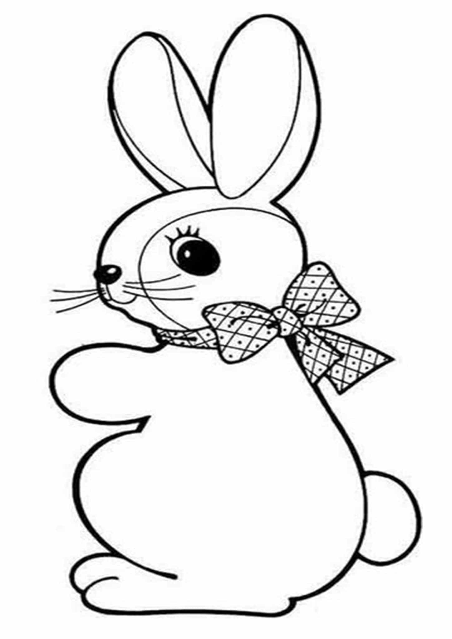 37 Adorable Rabbit Coloring Pages Printable 2