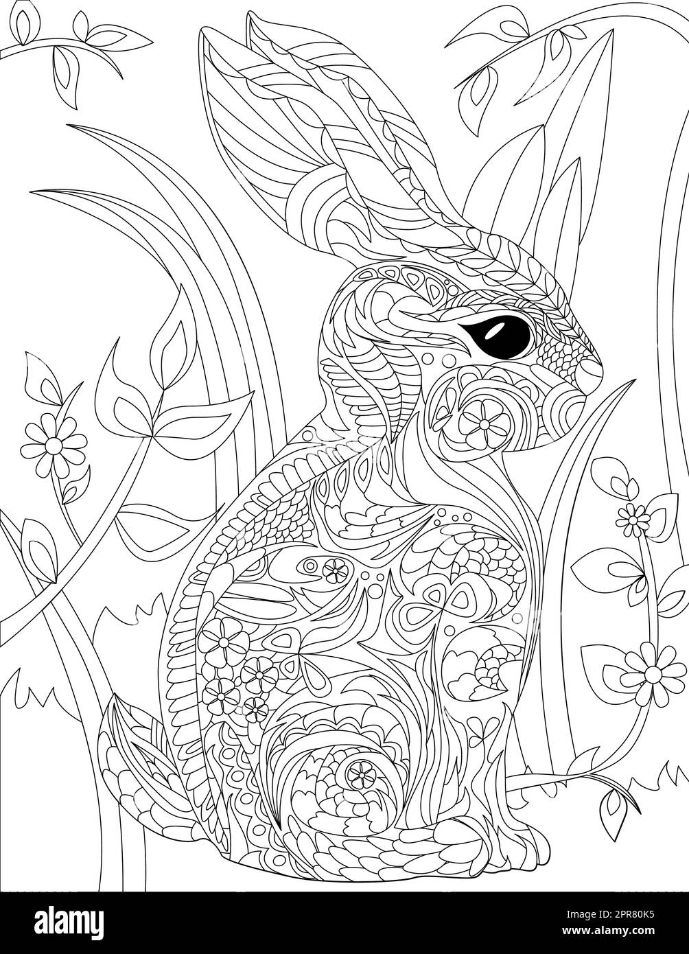 37 Adorable Rabbit Coloring Pages Printable 20