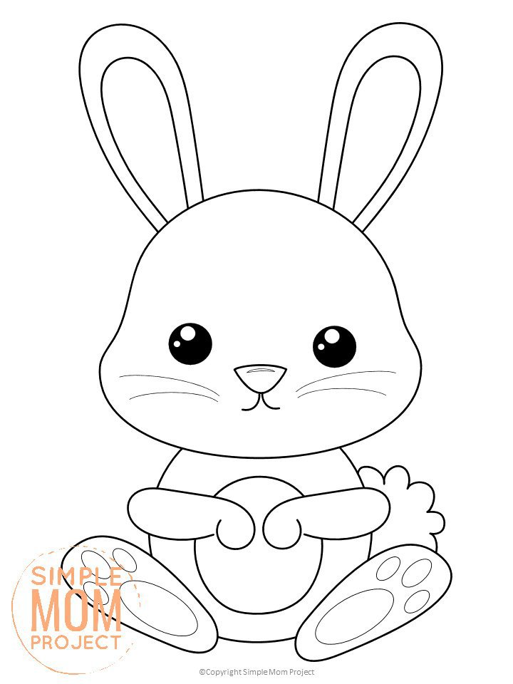 37 Adorable Rabbit Coloring Pages Printable 27