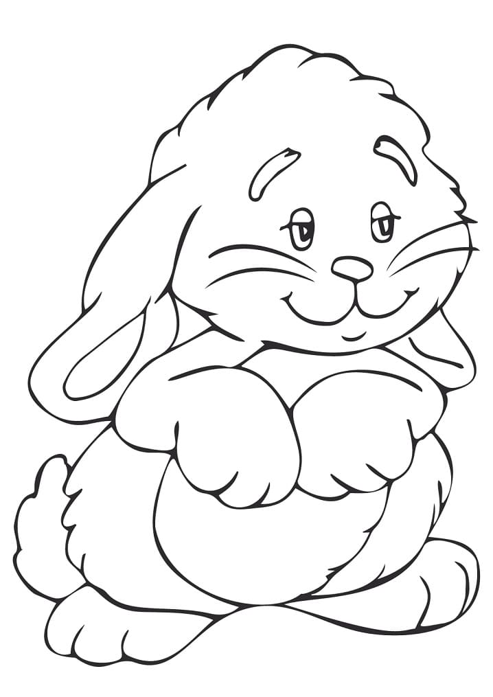 37 Adorable Rabbit Coloring Pages Printable 29