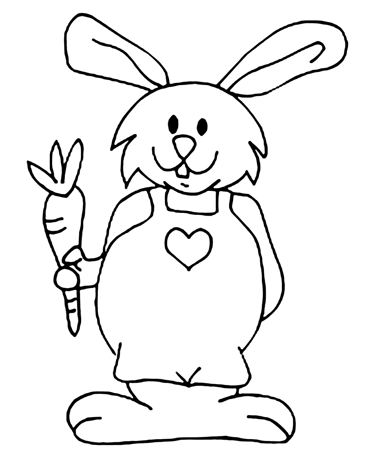 37 Adorable Rabbit Coloring Pages Printable 34