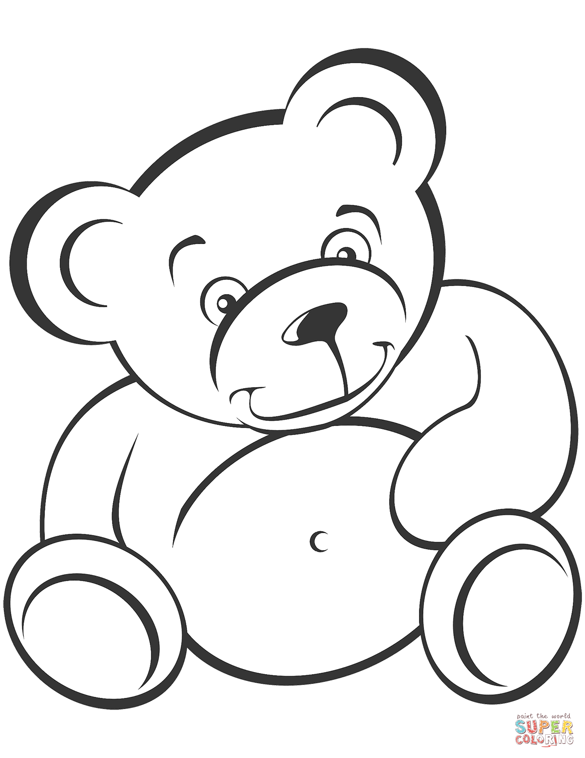 37 Cuddly Teddy Bear Coloring Pages Printable 10