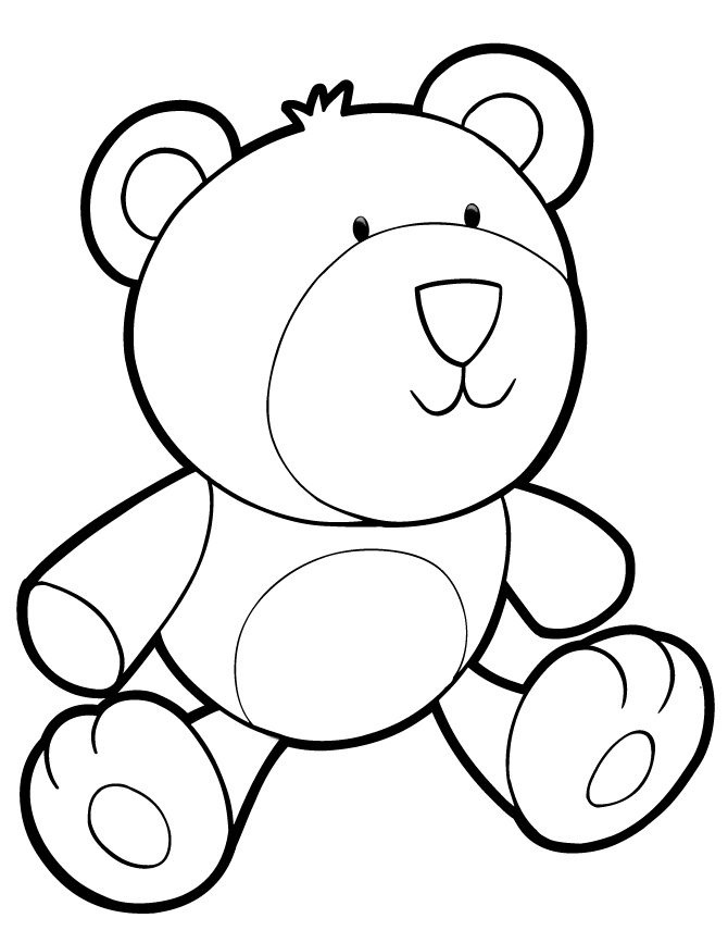 37 Cuddly Teddy Bear Coloring Pages Printable 11