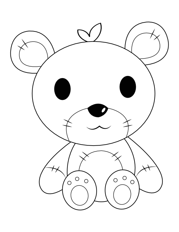 37 Cuddly Teddy Bear Coloring Pages Printable 14