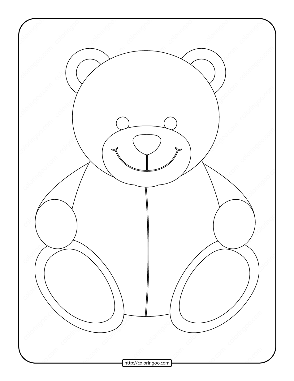 37 Cuddly Teddy Bear Coloring Pages Printable 15