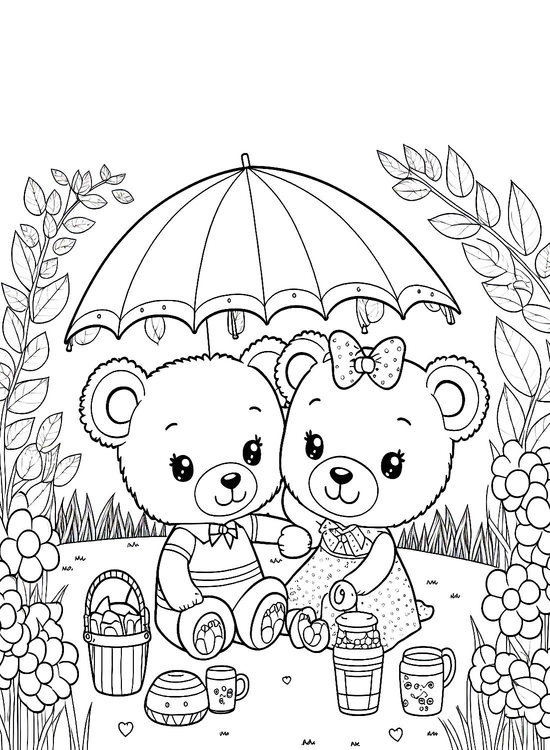 37 Cuddly Teddy Bear Coloring Pages Printable 19