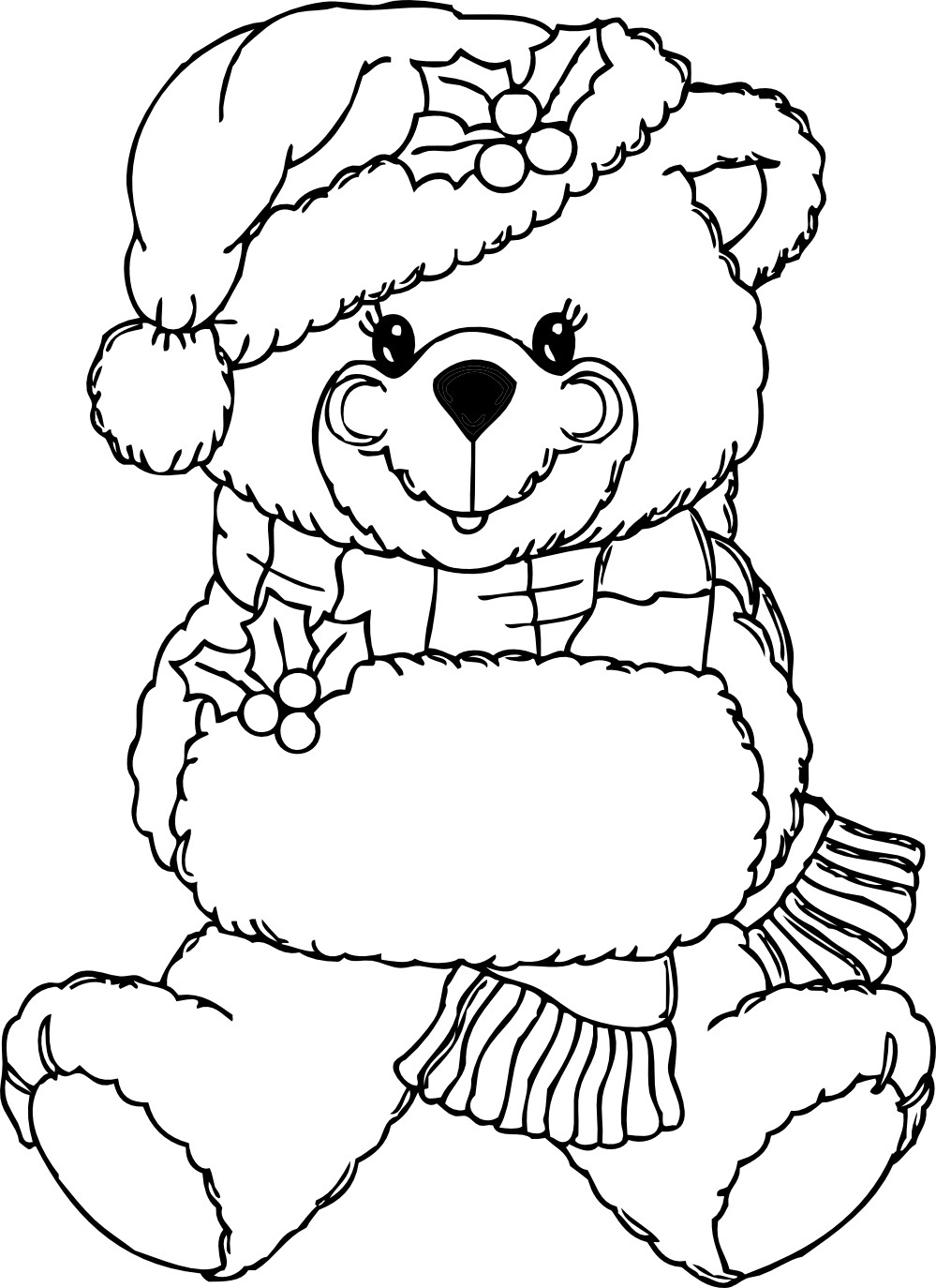 37 Cuddly Teddy Bear Coloring Pages Printable 26