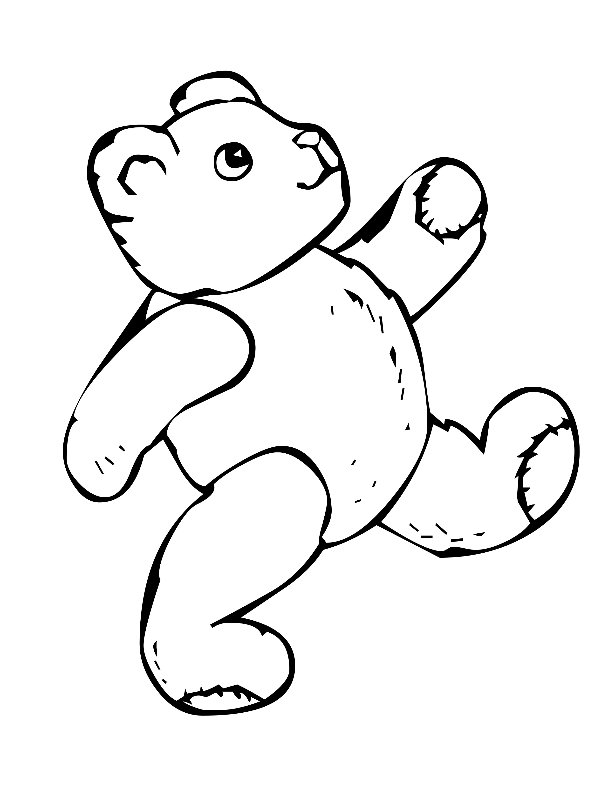 37 Cuddly Teddy Bear Coloring Pages Printable 28