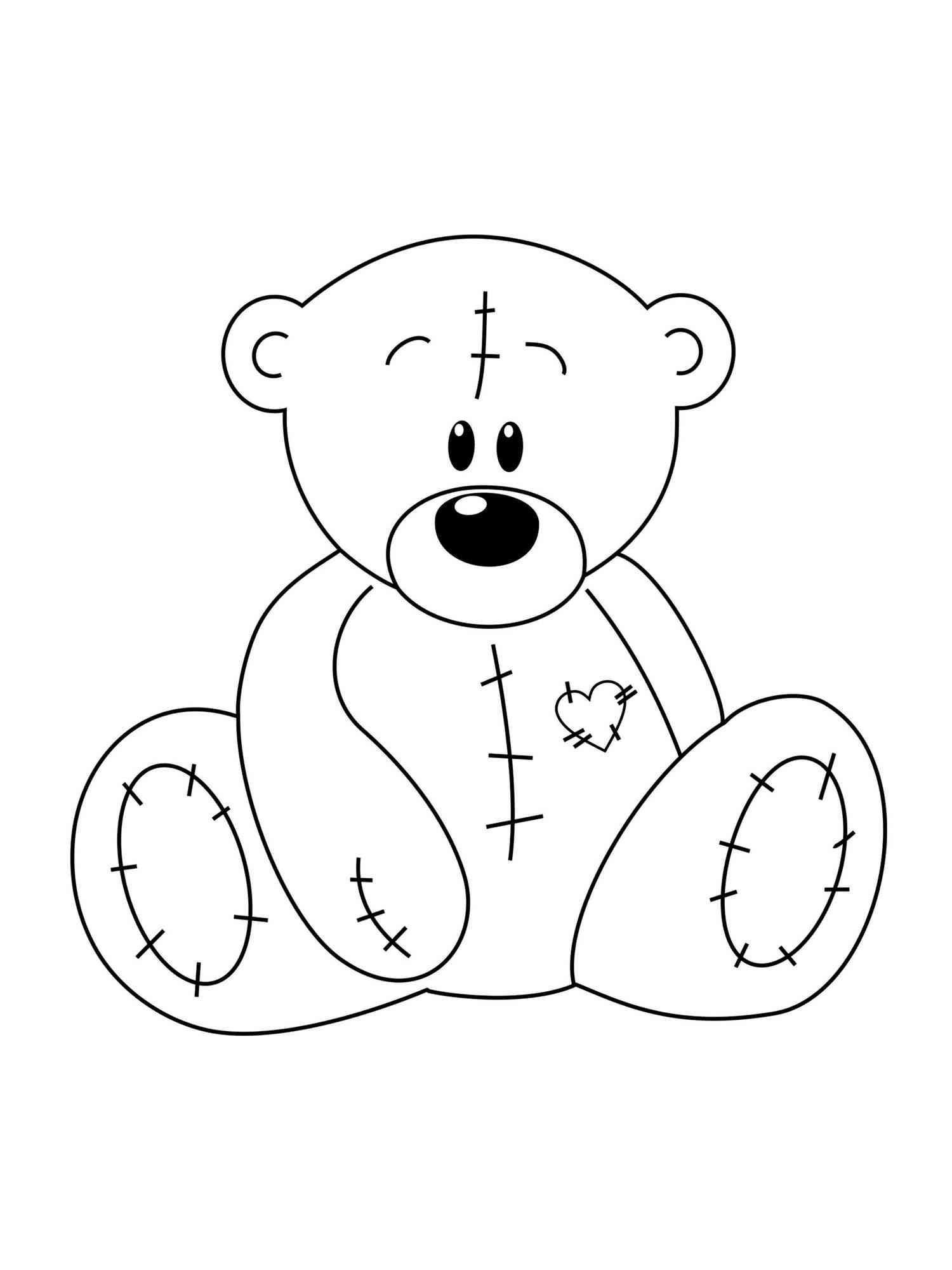 37 Cuddly Teddy Bear Coloring Pages Printable 6