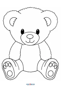 37 Cuddly Teddy Bear Coloring Pages Printable 7