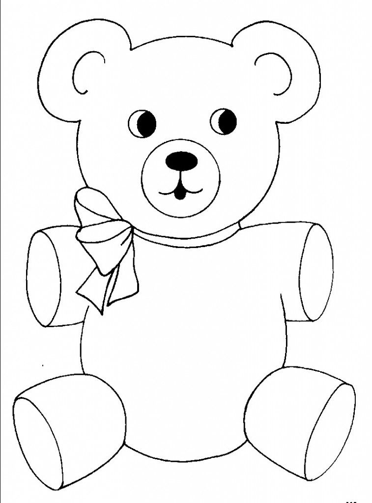 37 Cuddly Teddy Bear Coloring Pages Printable 9