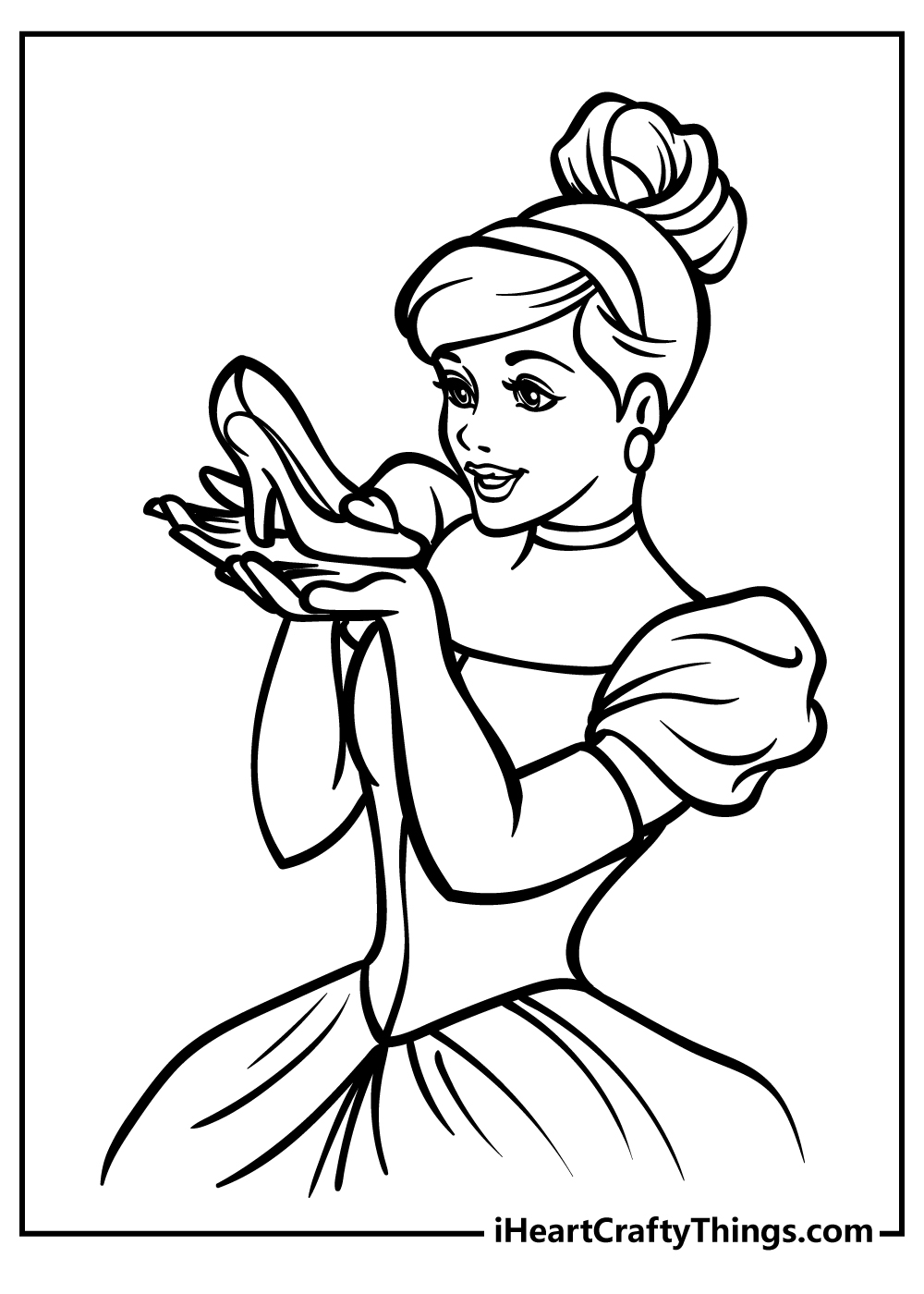 58 Cinderella Coloring Pages for Kids Printable 19