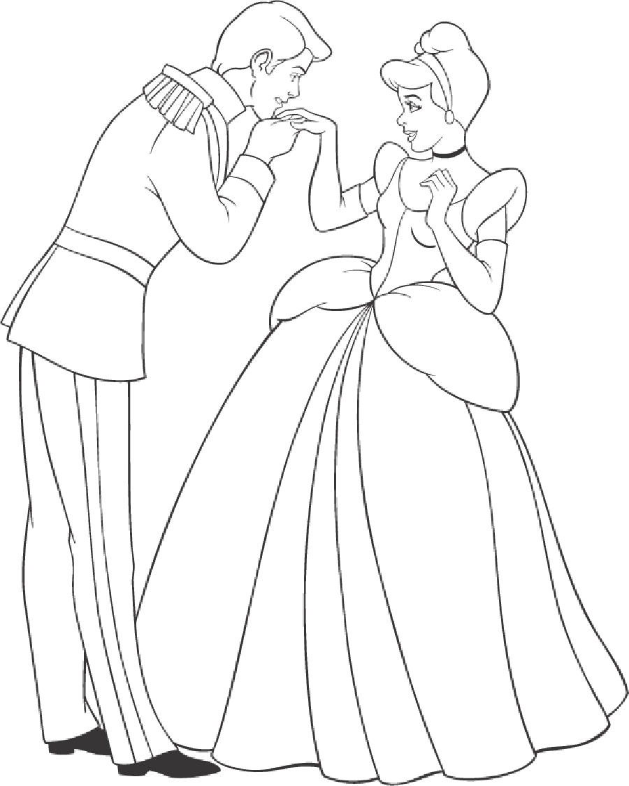 58 Cinderella Coloring Pages for Kids Printable 20