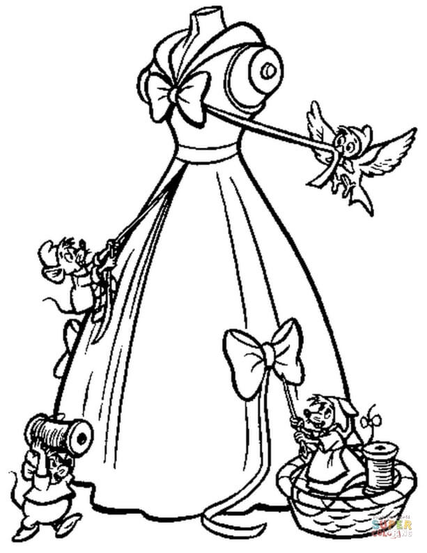 58 Cinderella Coloring Pages for Kids Printable 23