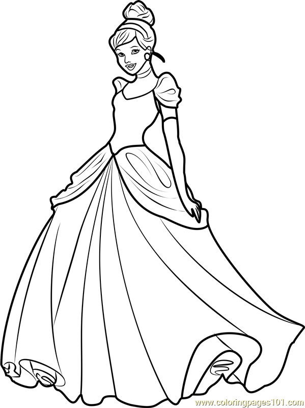 58 Cinderella Coloring Pages for Kids Printable 24