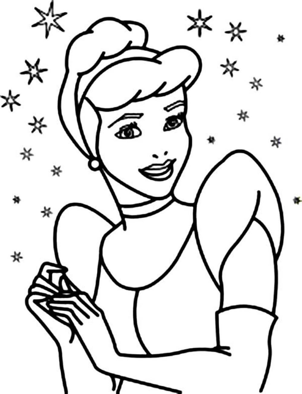 58 Cinderella Coloring Pages for Kids Printable 25