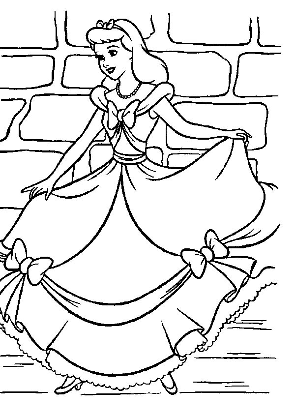 58 Cinderella Coloring Pages for Kids Printable 27