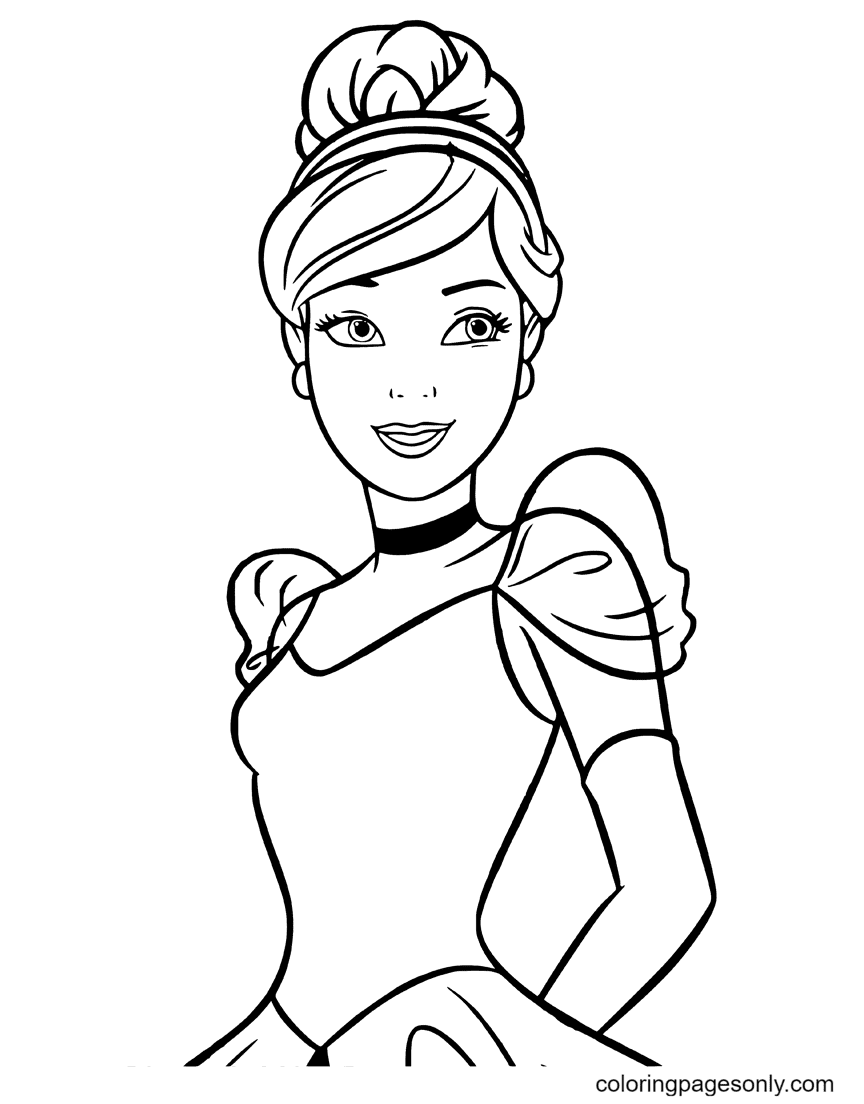 58 Cinderella Coloring Pages for Kids Printable 30