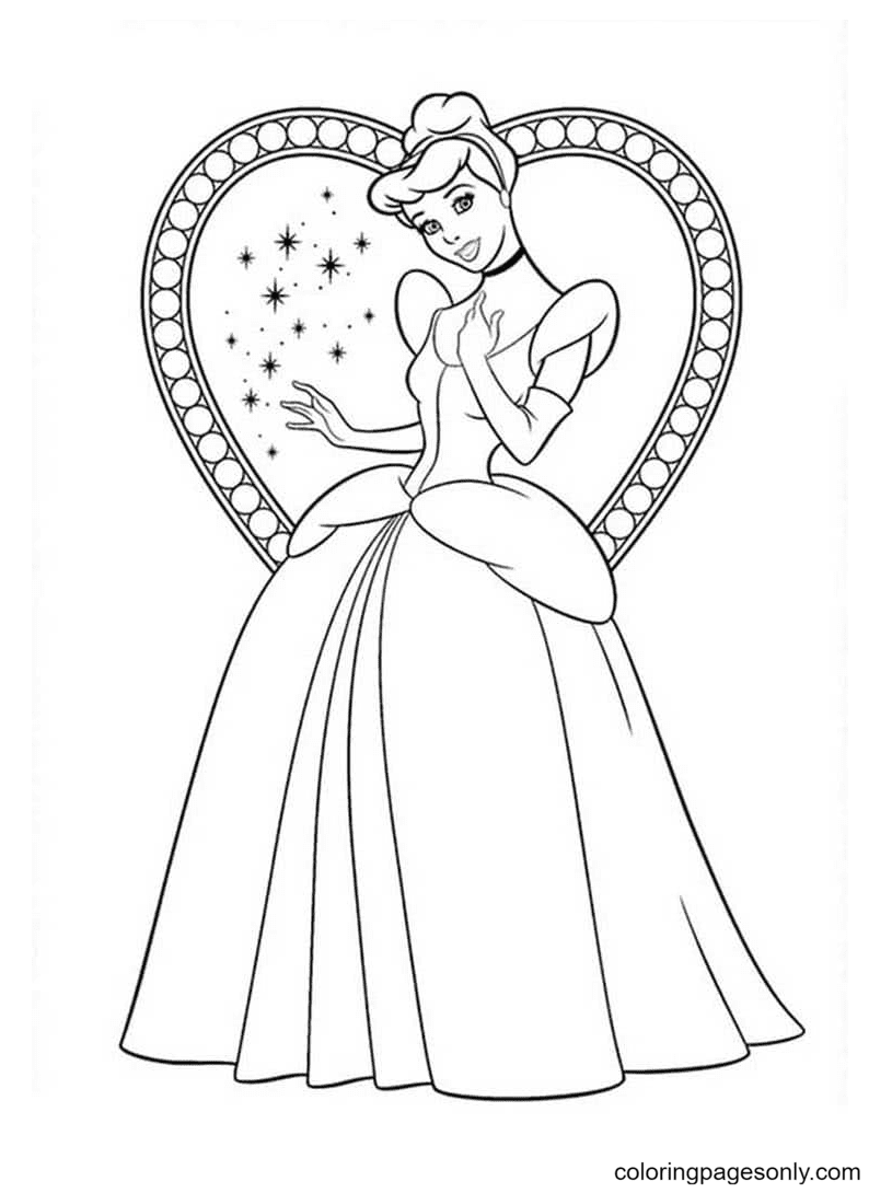 58 Cinderella Coloring Pages for Kids Printable 33