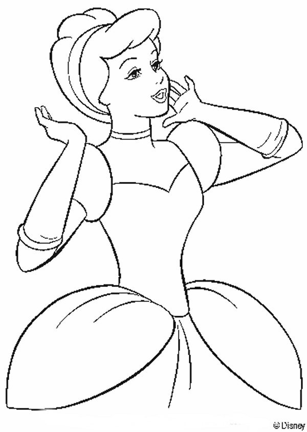 58 Cinderella Coloring Pages for Kids Printable 34