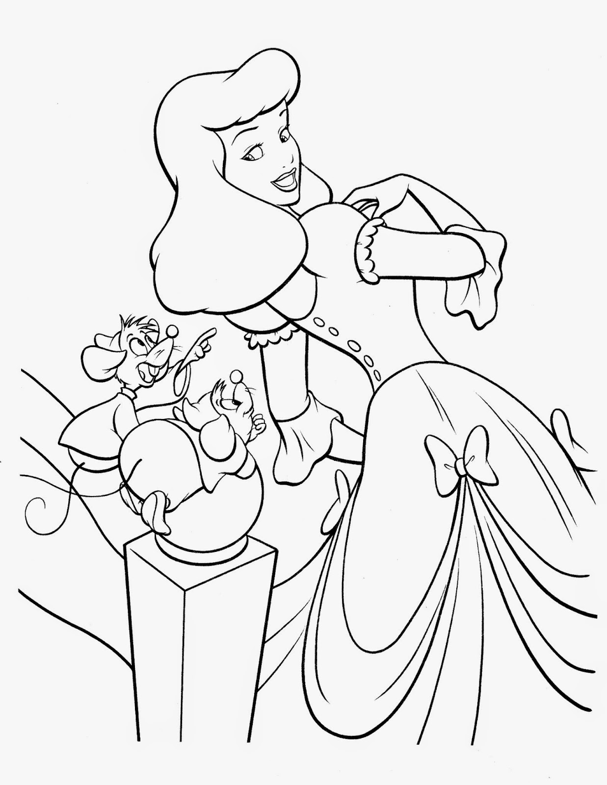 58 Cinderella Coloring Pages for Kids Printable 39