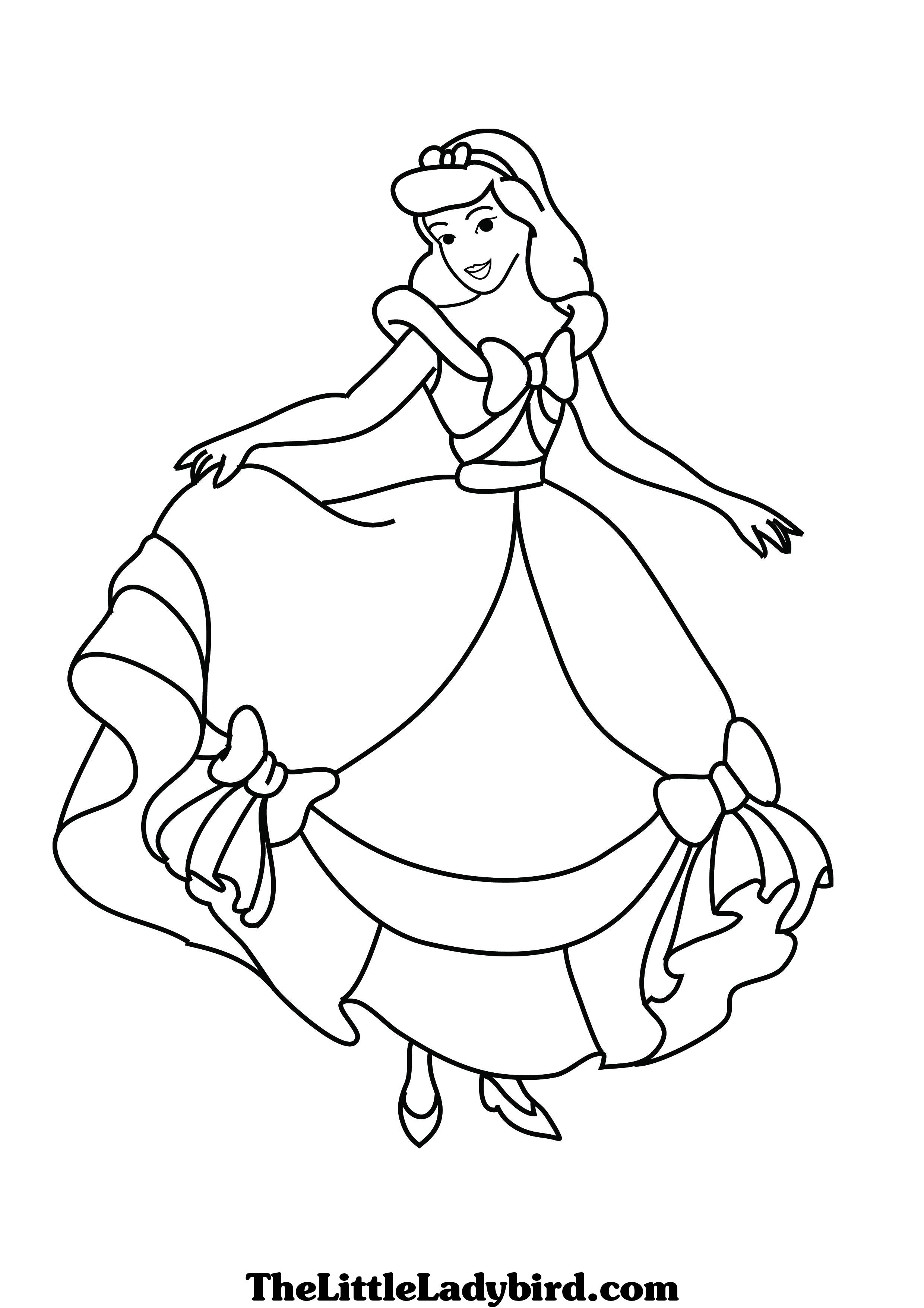 58 Cinderella Coloring Pages for Kids Printable 40