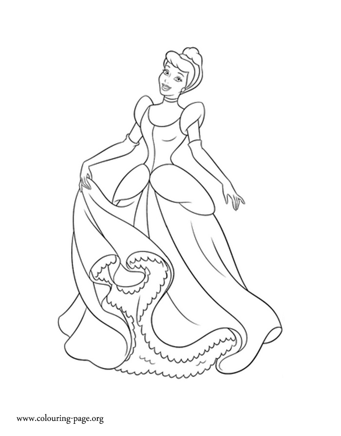 58 Cinderella Coloring Pages for Kids Printable 42