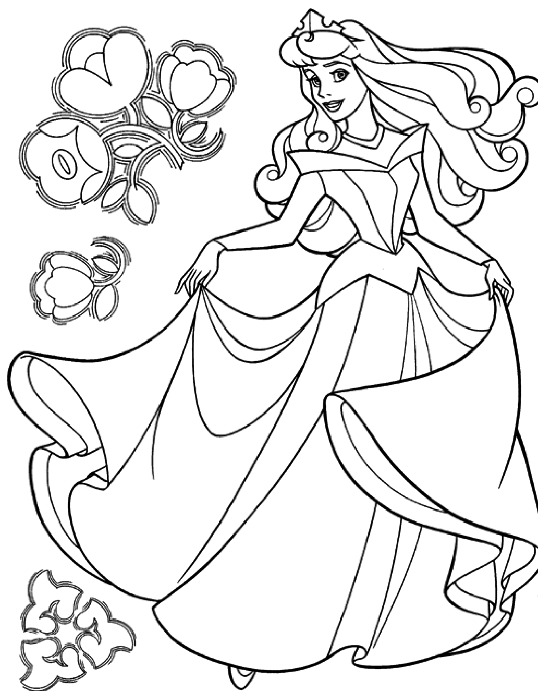 58 Cinderella Coloring Pages for Kids Printable 50