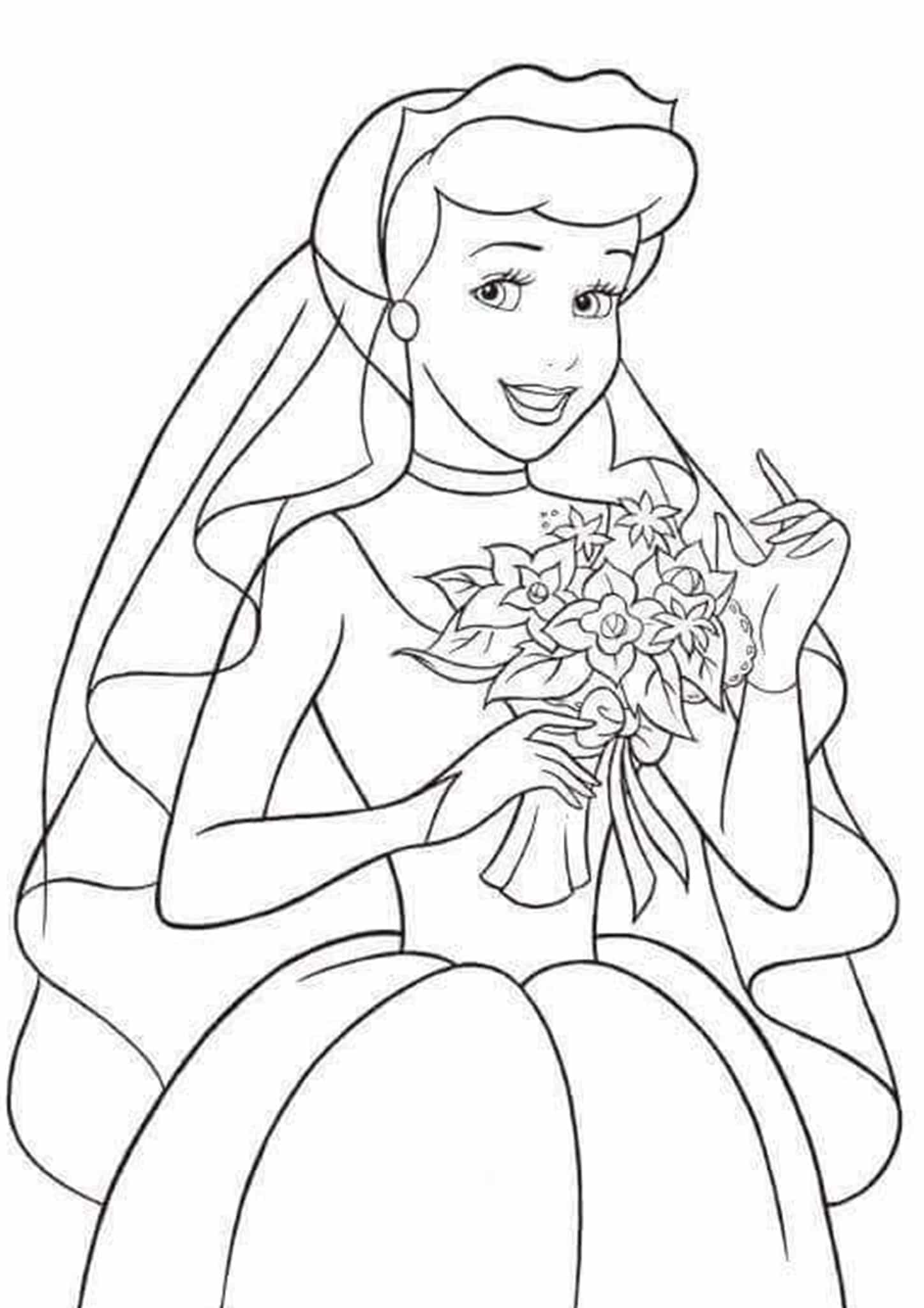 58 Cinderella Coloring Pages for Kids Printable 53