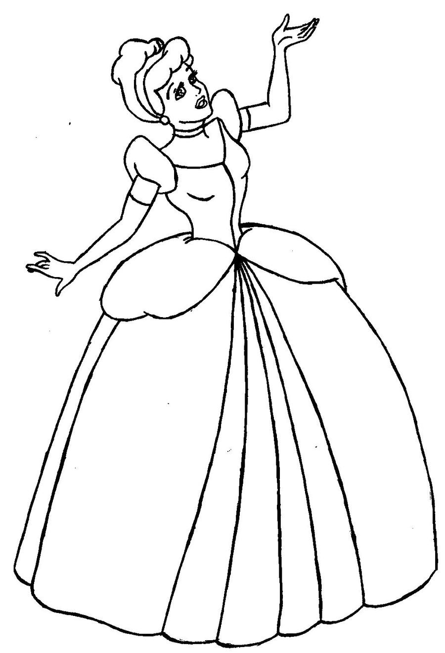 58 Cinderella Coloring Pages for Kids Printable 54