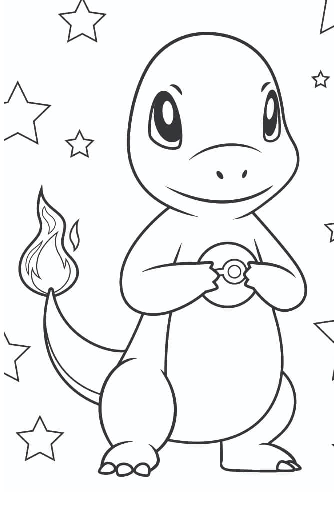 66 Charmander Coloring Pages Printable 48