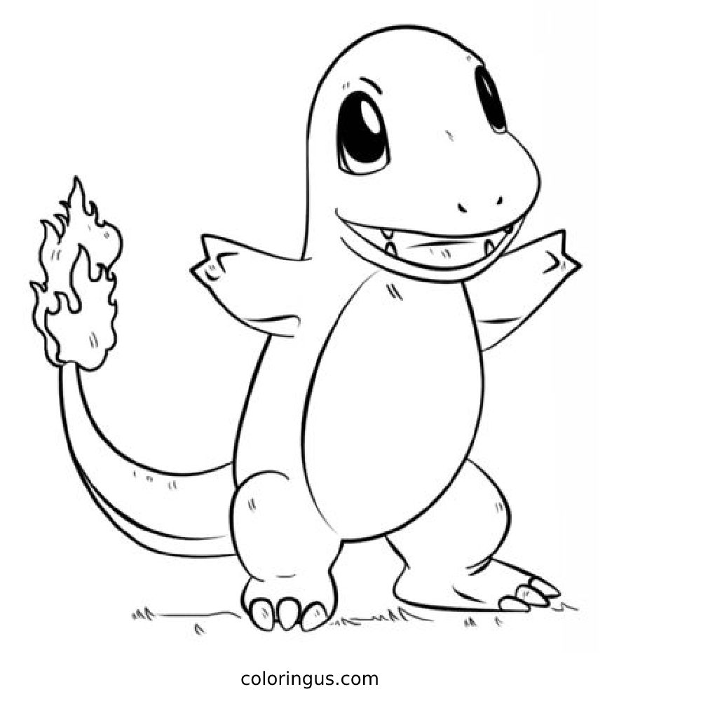 66 Charmander Coloring Pages Printable 5