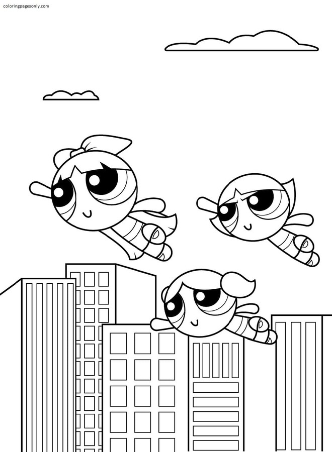 70 Exciting Powerpuff Girls Coloring Pages Printable 20