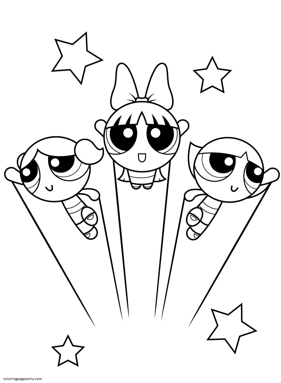 70 Exciting Powerpuff Girls Coloring Pages Printable 21