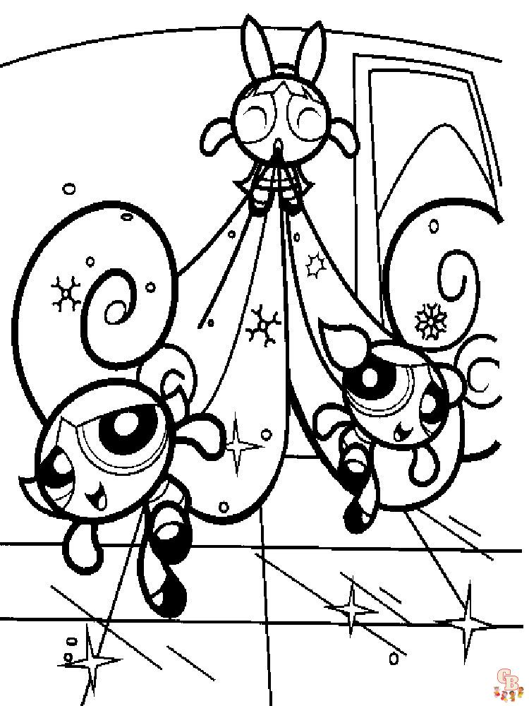 70 Exciting Powerpuff Girls Coloring Pages Printable 30