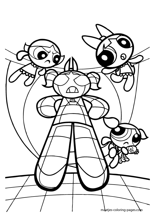 70 Exciting Powerpuff Girls Coloring Pages Printable 31