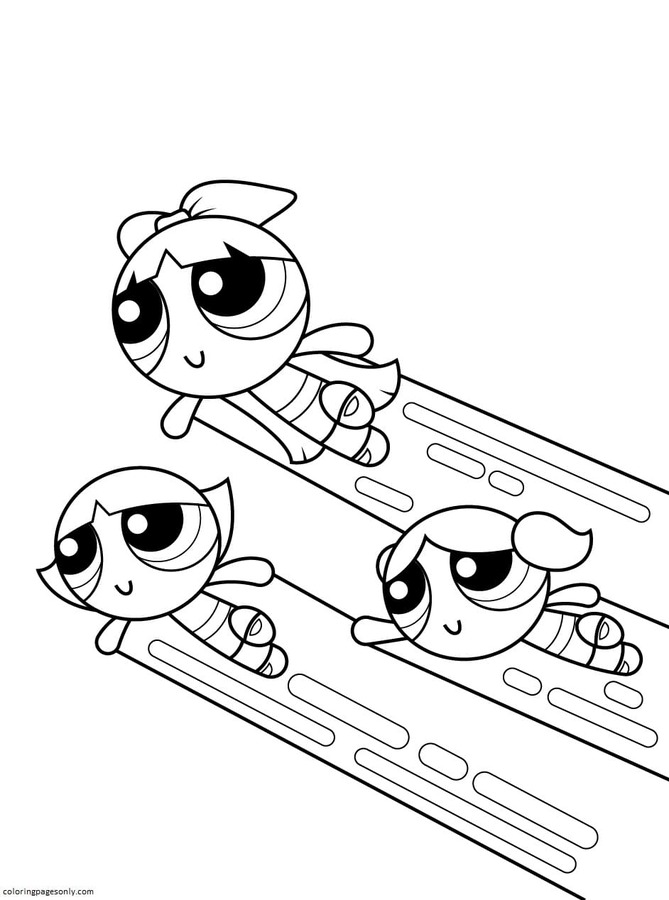 70 Exciting Powerpuff Girls Coloring Pages Printable 54