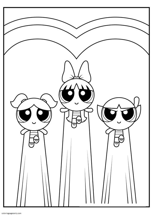 70 Exciting Powerpuff Girls Coloring Pages Printable 58