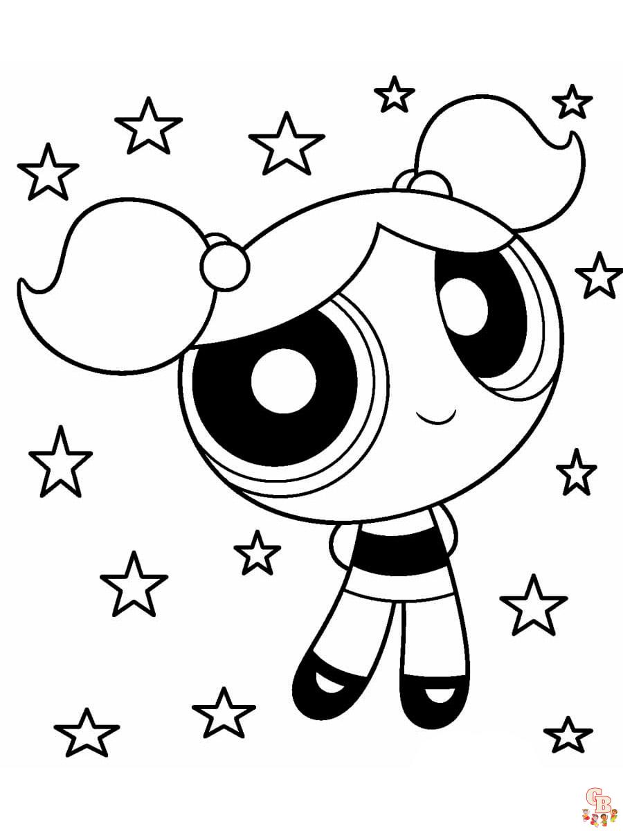 70 Exciting Powerpuff Girls Coloring Pages Printable 62